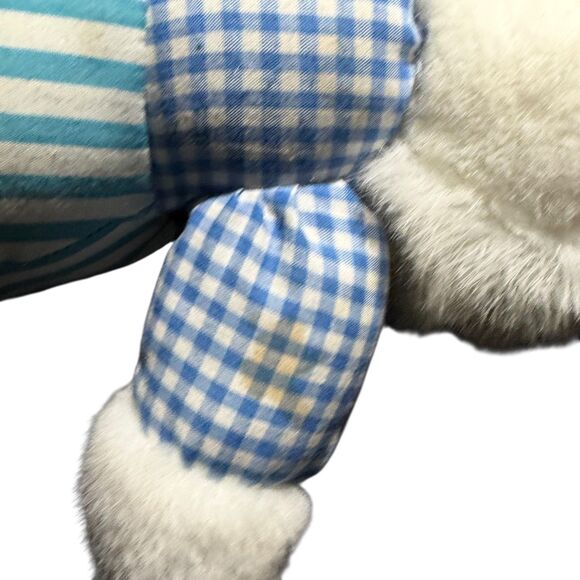 Kellytoy Easter Bunny Plush Stuffed Animal Blue Outfit Vintage 14" - Picture 8 of 10